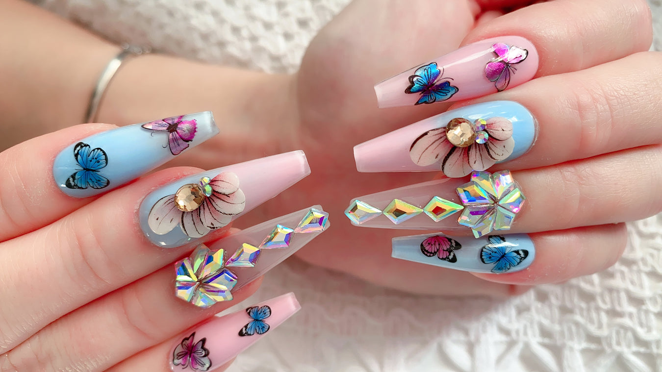 Handmade 3D Design Flower for Nails at Angelina Nail Supply