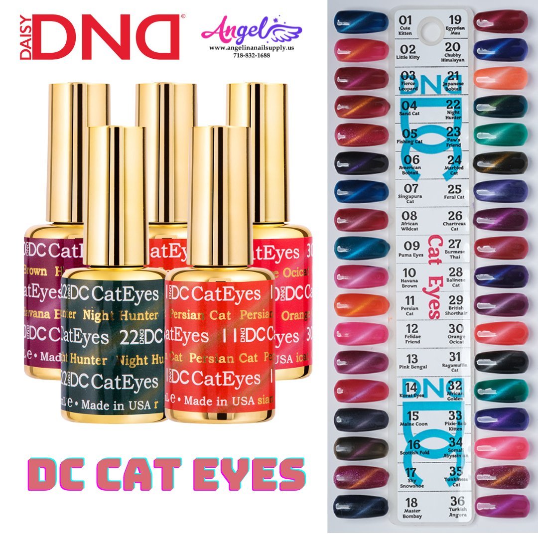 DC Cat Eyes Full Set 36 Colors - Angelina Nail Supply NYC