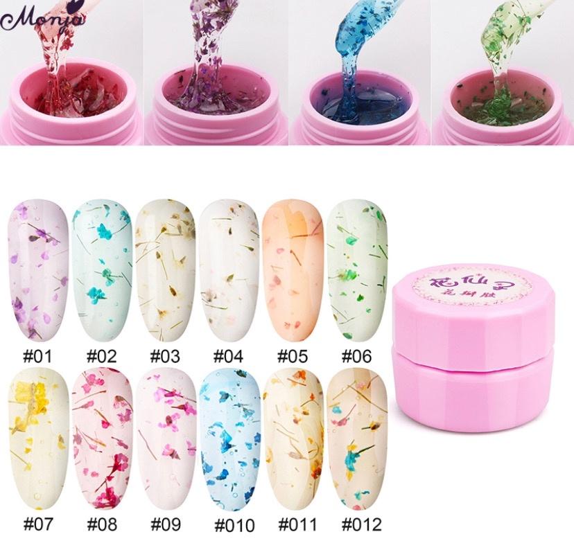 Nail Art Flower Gel 12 colors