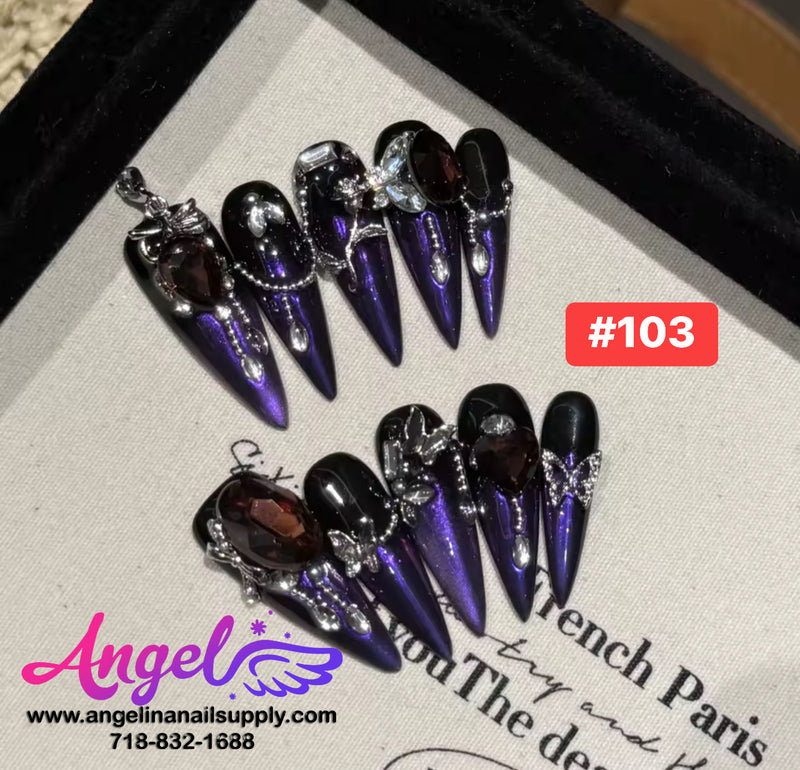 Angelina Handmade Custom Press-On | #090-#119