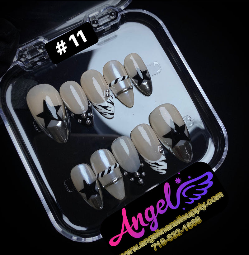Angelina Handmade Custom Press-On | #001-#029