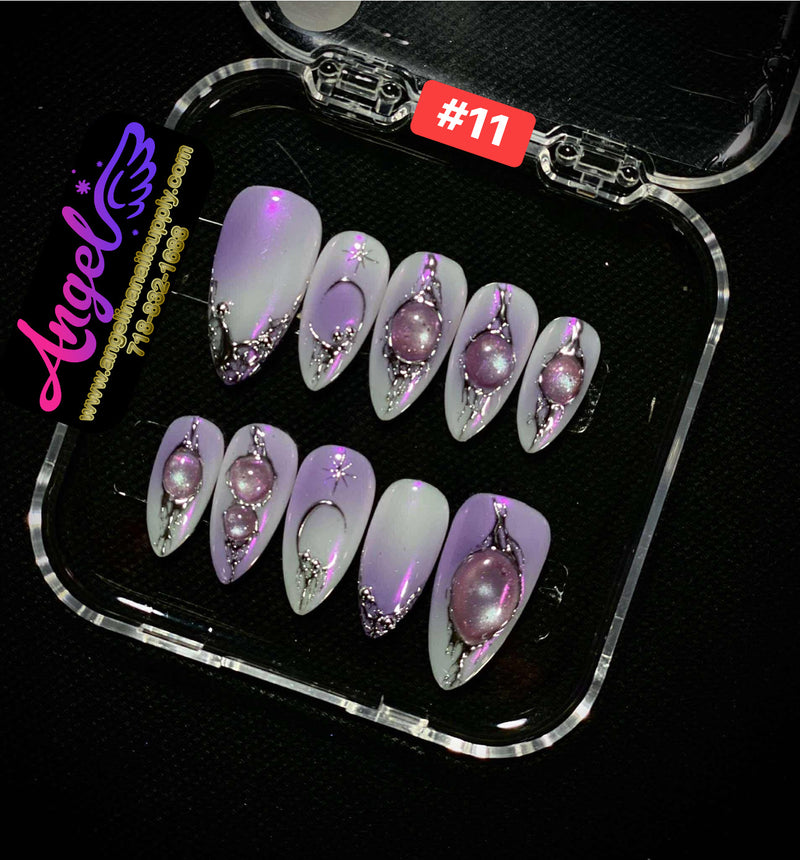 Angelina Handmade Custom Press-On | #001-#029