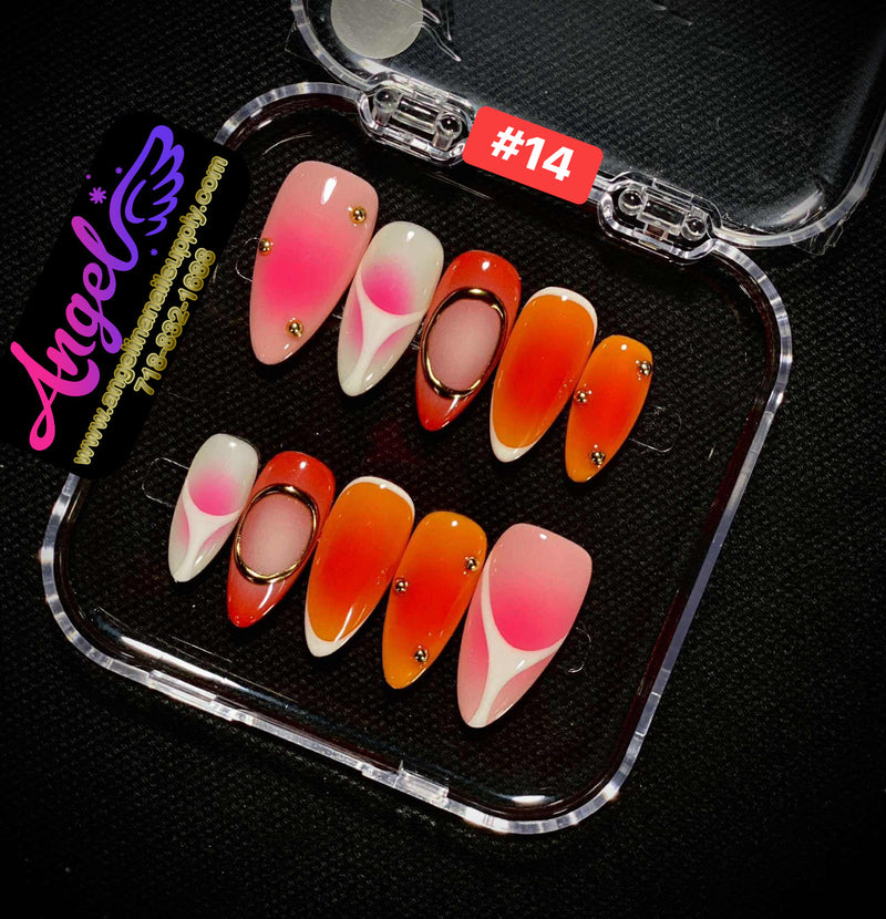 Angelina Handmade Custom Press-On | #001-#029