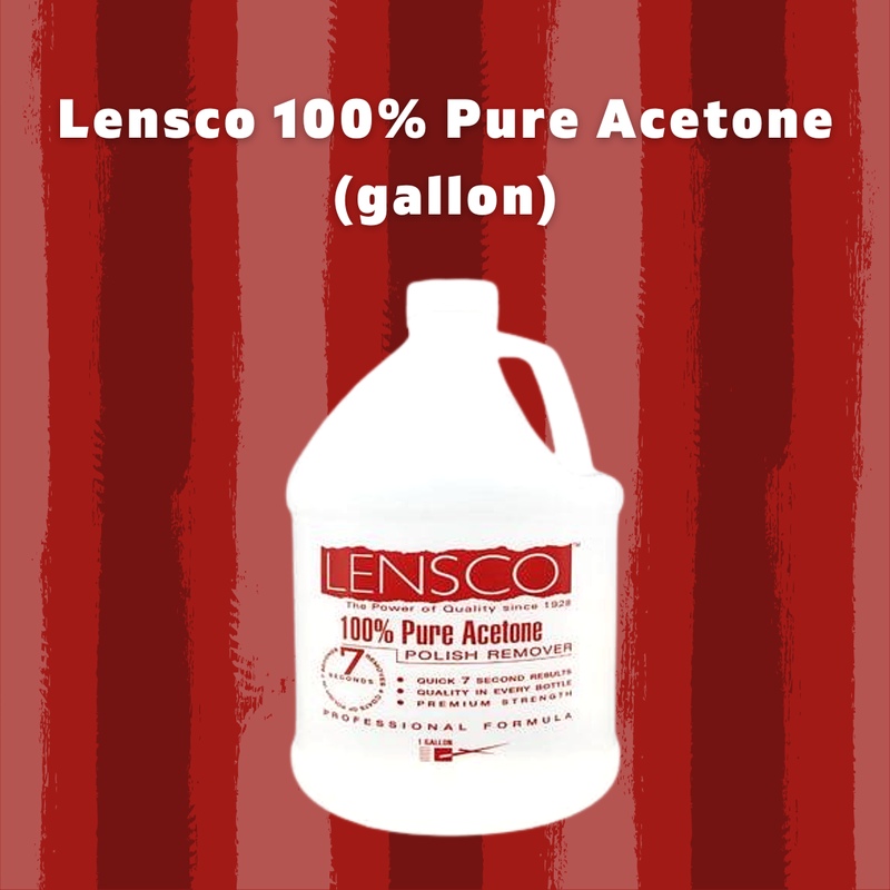 Lensco 100% Pure Acetone (gallon)