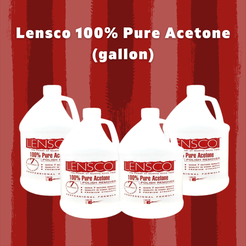 Lensco 100% Pure Acetone (box/4 gallon)