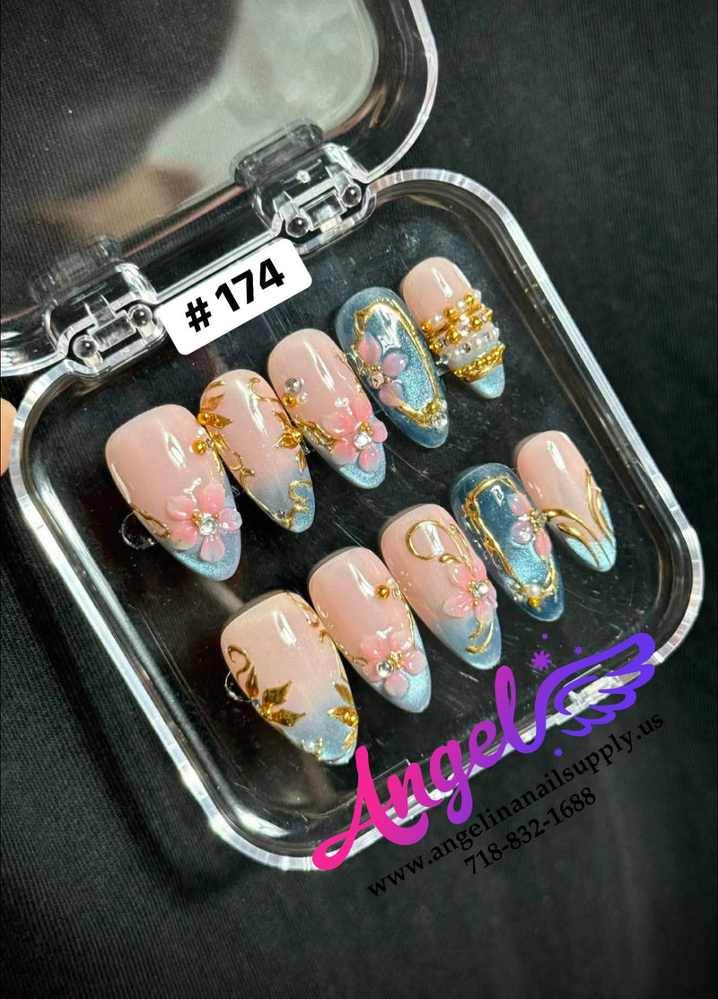 Angelina Handmade Custom Press-On | #150-#179