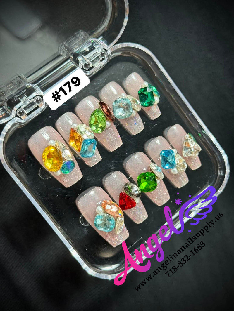 Angelina Handmade Custom Press-On | #150-#179