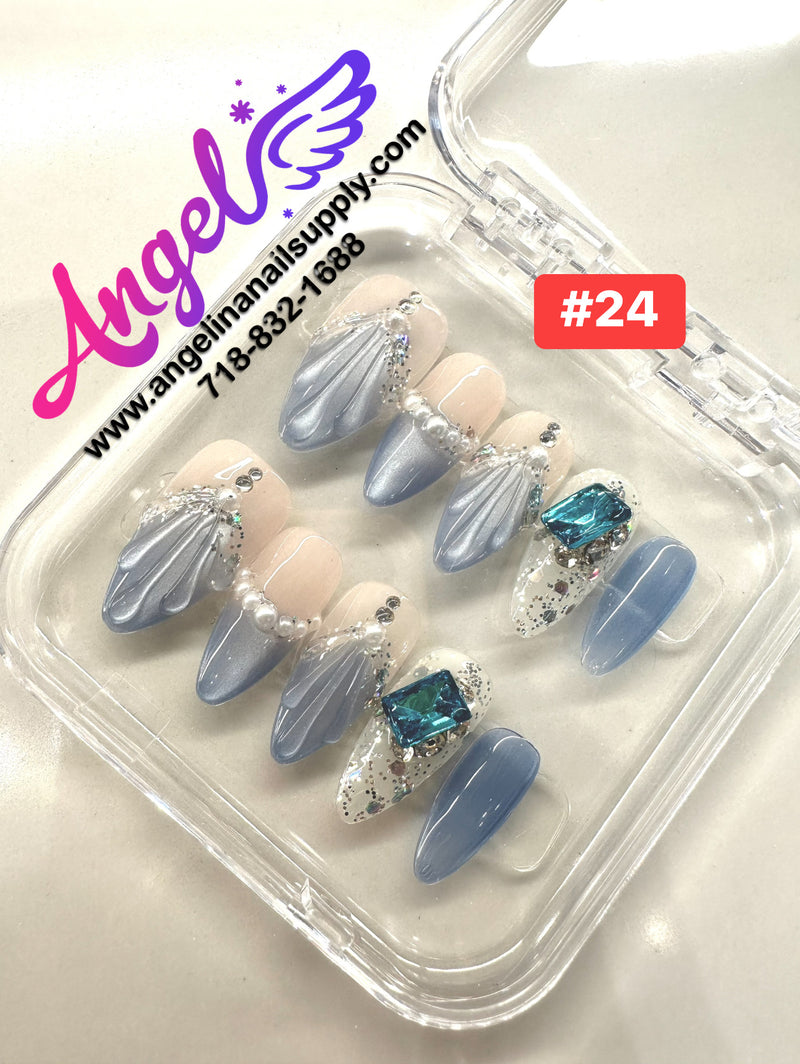 Angelina Handmade Custom Press-On | #001-#029