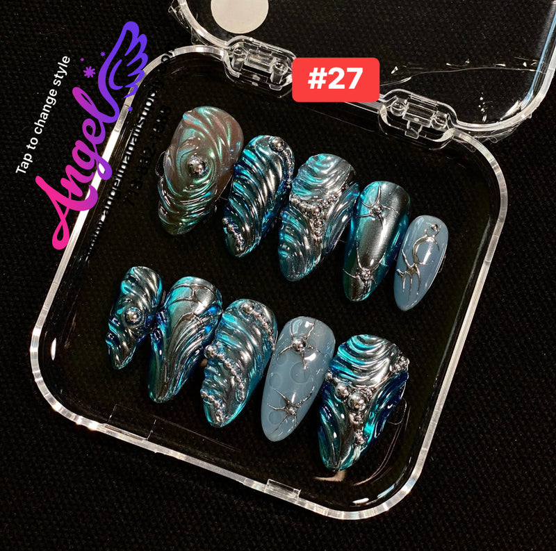 Angelina Handmade Custom Press-On | #001-#029