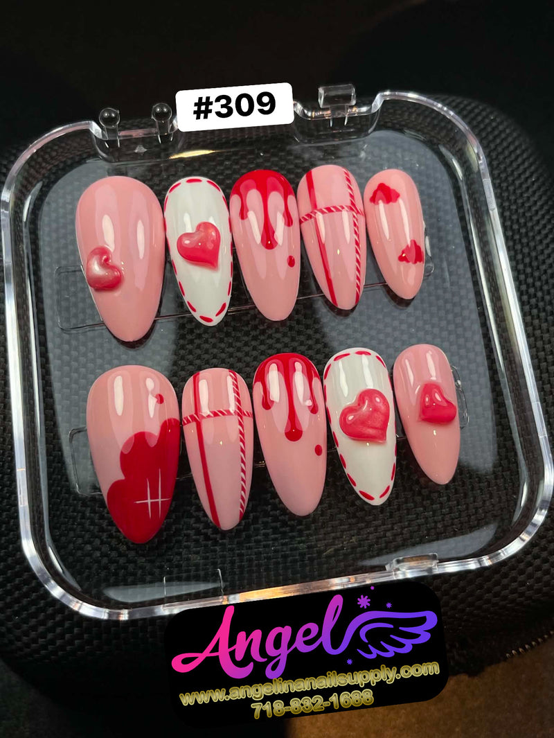 Angelina Handmade Custom Press-On | #300-#329