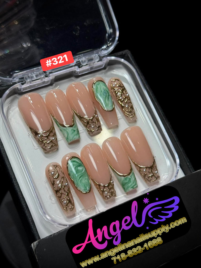 Angelina Handmade Custom Press-On | #300-#339