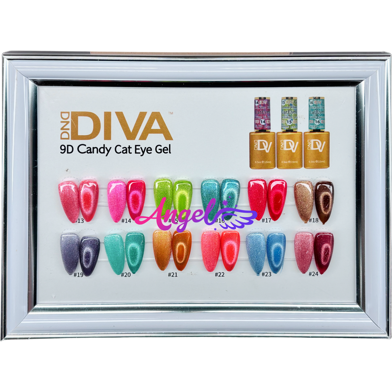Diva 9D Cat Eyes Collection Candy Set 12 colors #13 - #24 GEL ONLY