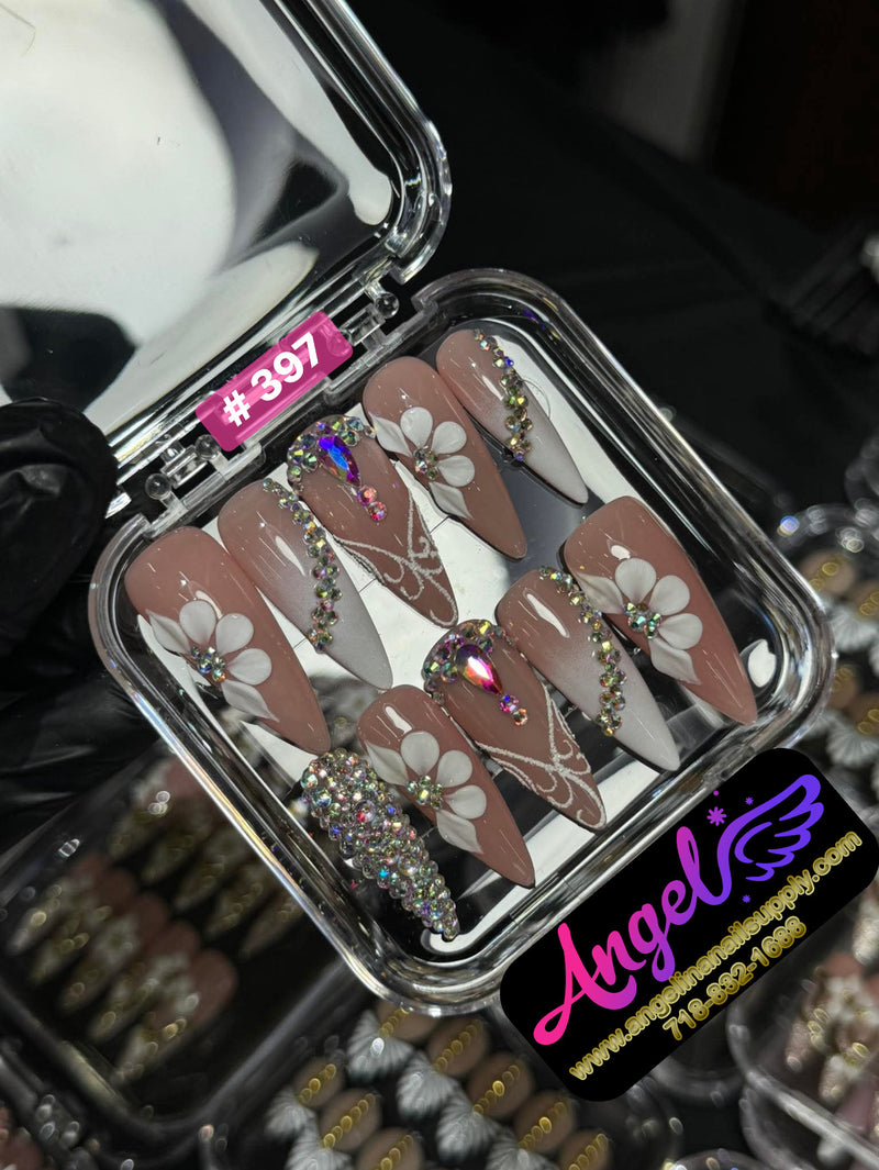 Angelina Handmade Custom Press-On | #390-#419