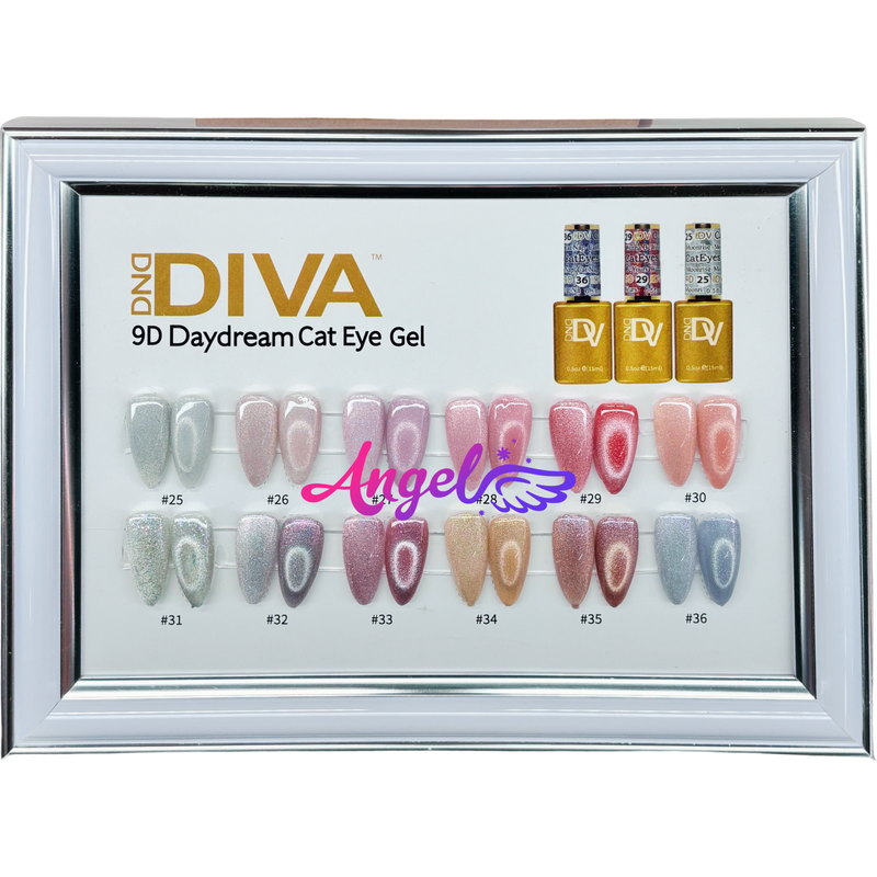 Diva 9D Cat Eyes Collection Daydream Set 12 colors #25 - #36 GEL ONLY