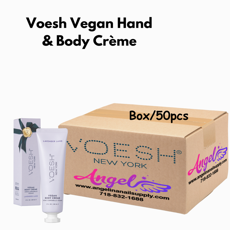 Voesh Lavender Relieve Vegan Body & Hand Creme 3 Fl.Oz. (Box/50 Pcs)