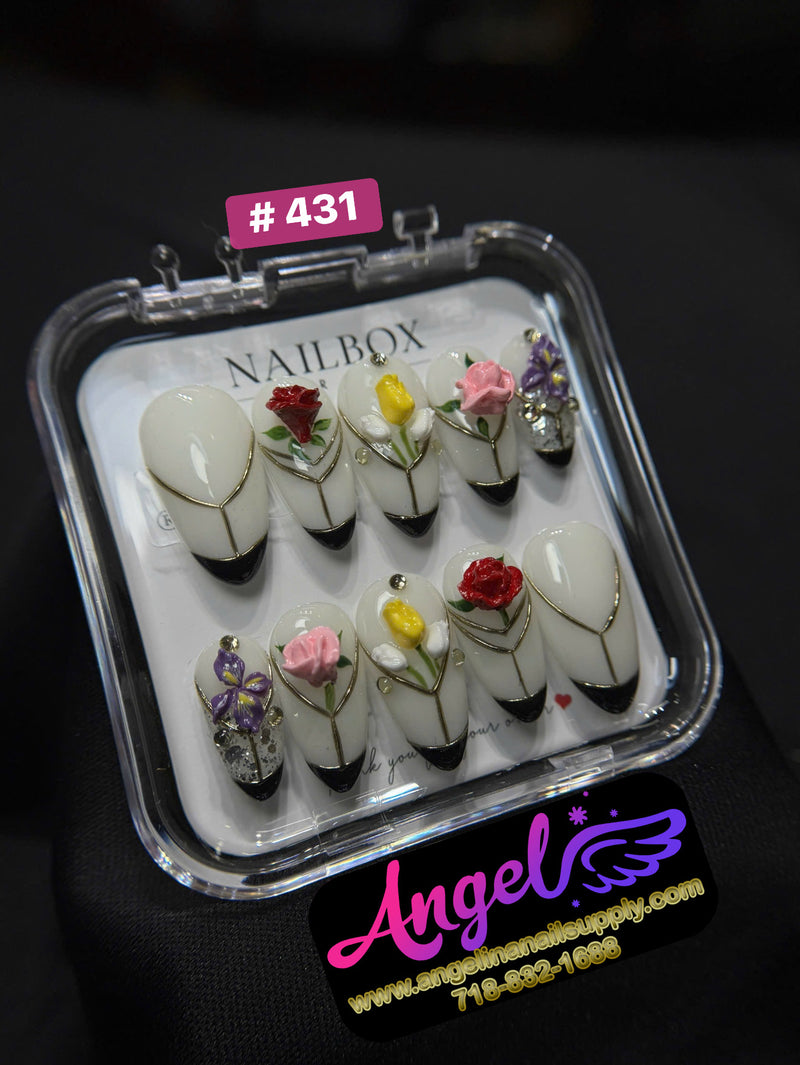 Angelina Handmade Custom Press-On | #420-#449