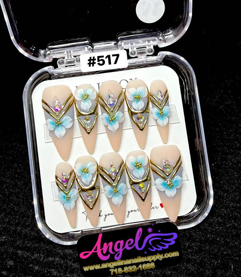 Angelina Handmade Custom Press-On | #510-#539