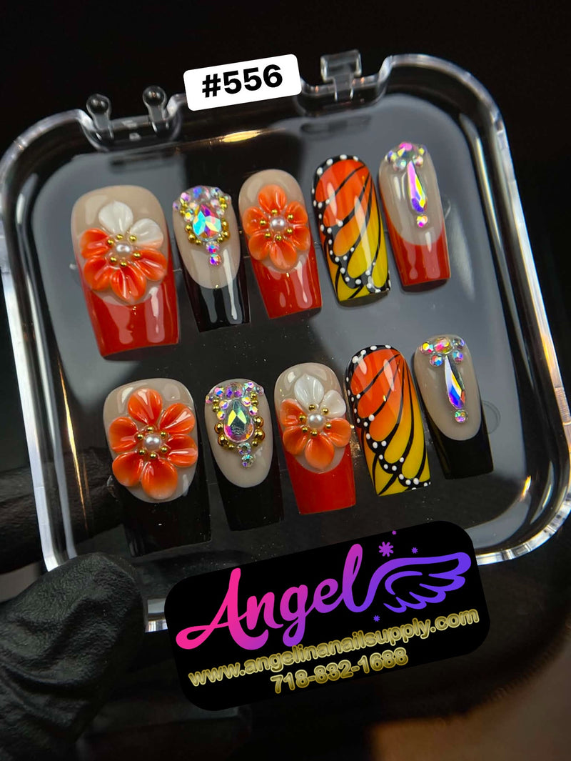 Angelina Handmade Custom Press-On | #556