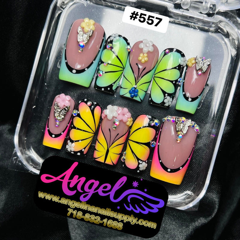 Angelina Handmade Custom Press-On | #557