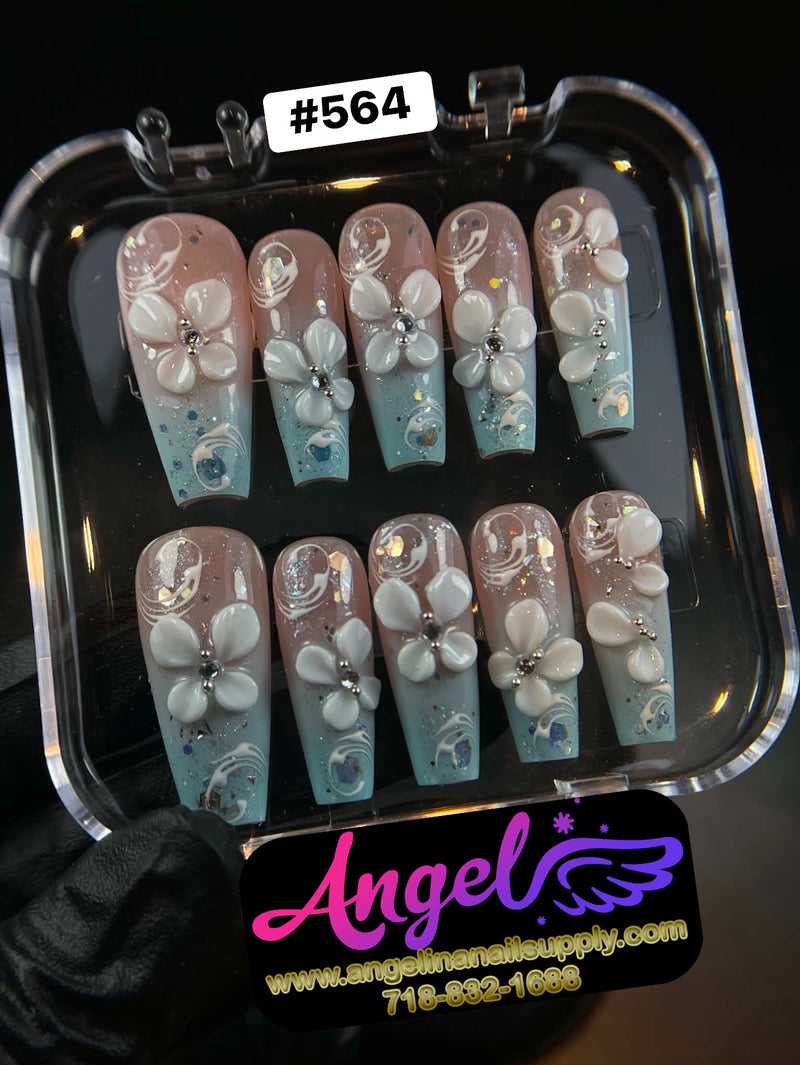 Angelina Handmade Custom Press-On | #564