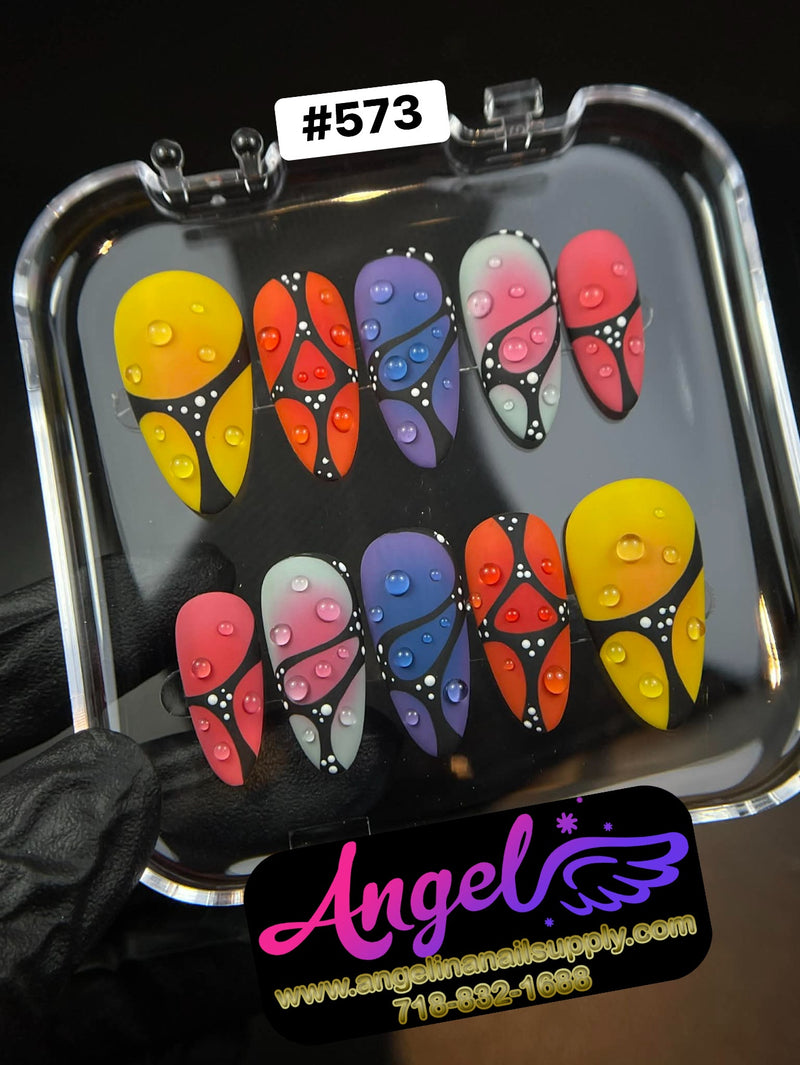 Angelina Handmade Custom Press-On | #573
