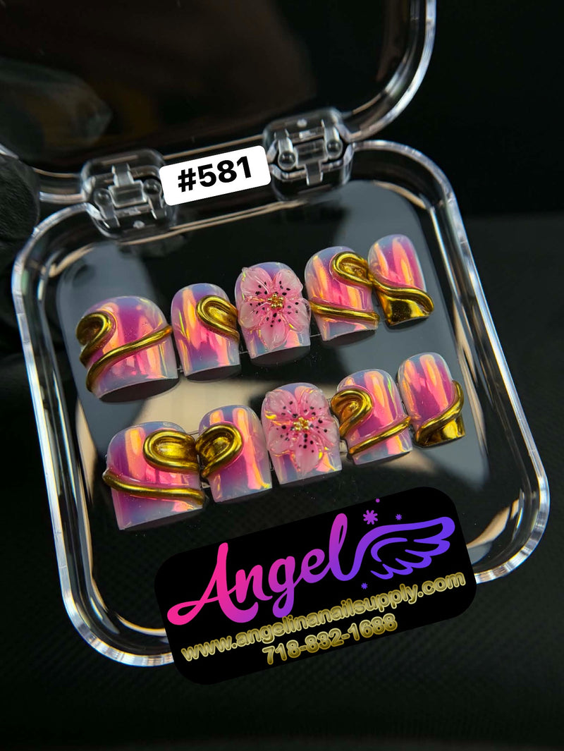 Angelina Handmade Custom Press-On | #581