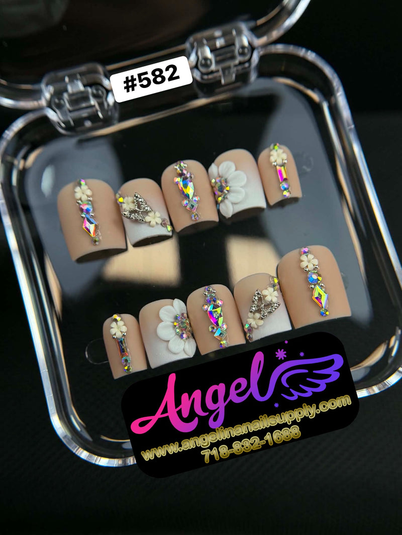 Angelina Handmade Custom Press-On | #582