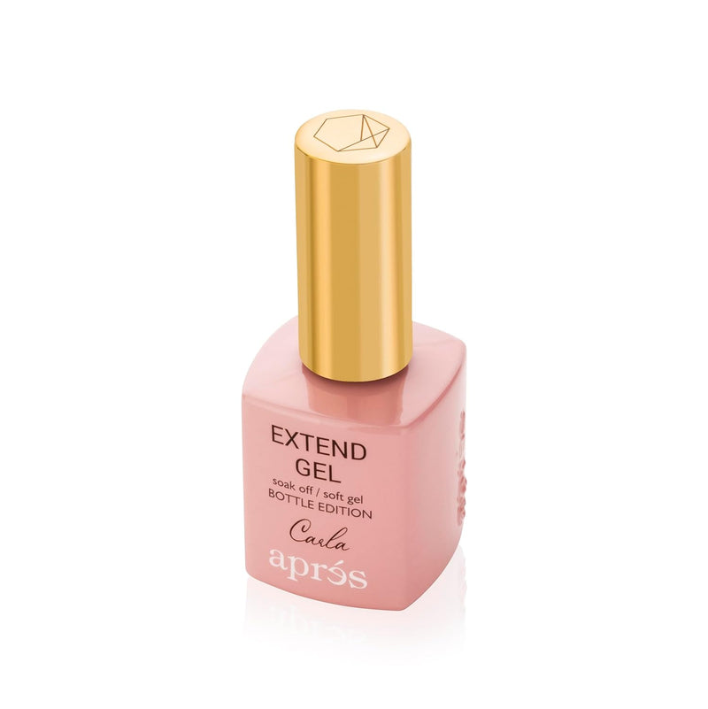Apres Color Extend Gel Bottle, Gel-X Tips Adhesive, Soak Off UV Soft Gel Builder, Nude Colors (Carla, 15 ml)