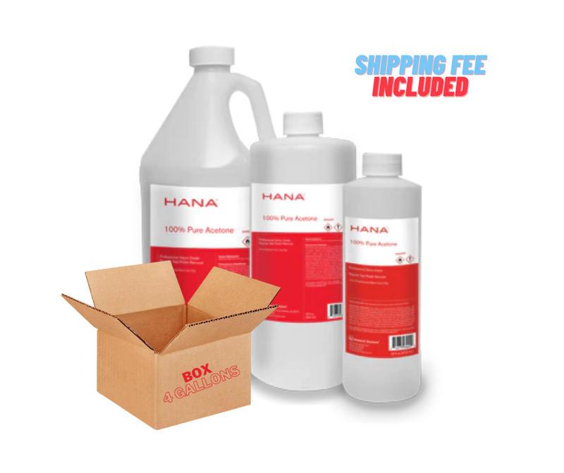 Hana 100% Pure Acetone (box/4 gallon)