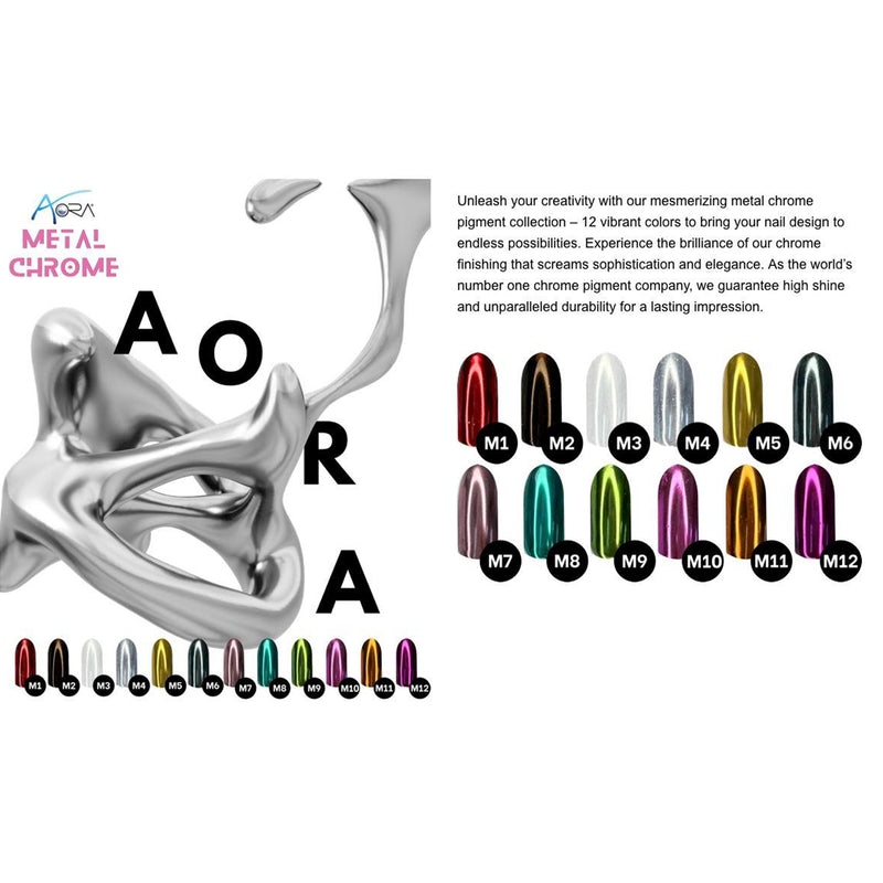 Aora Chrome Powder M04 Silver Chrome