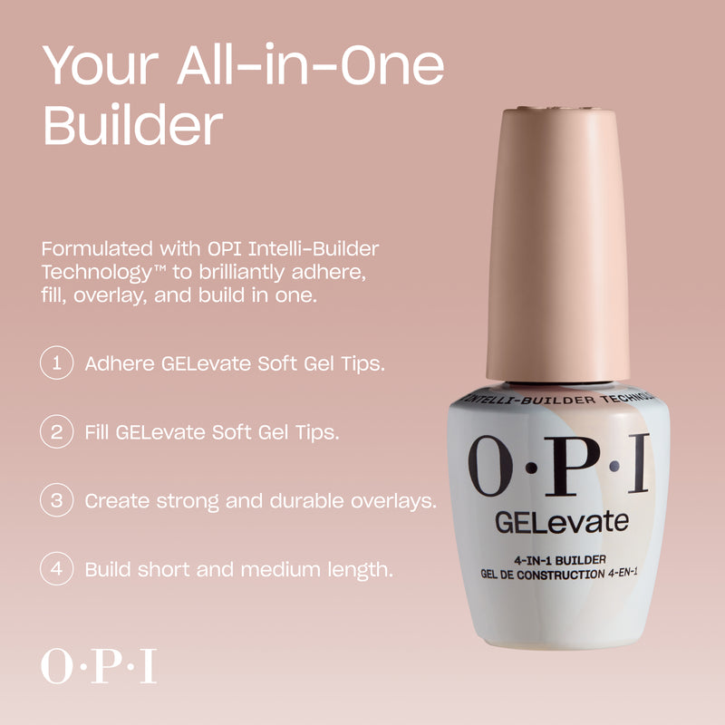 OPI 4-in-1 Builder Gel BIB004 Pink / Pink Over-Slay