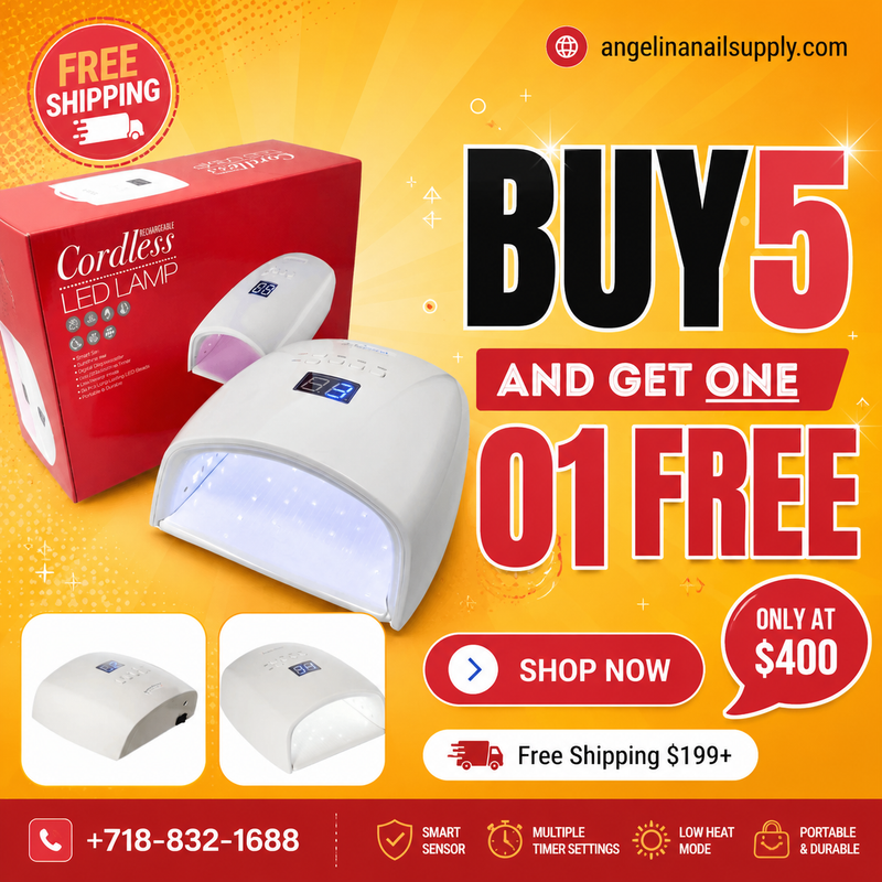 DND Cordless Rechargeable UV/Led Lamp (COMBO 5 GET 1 FREE)