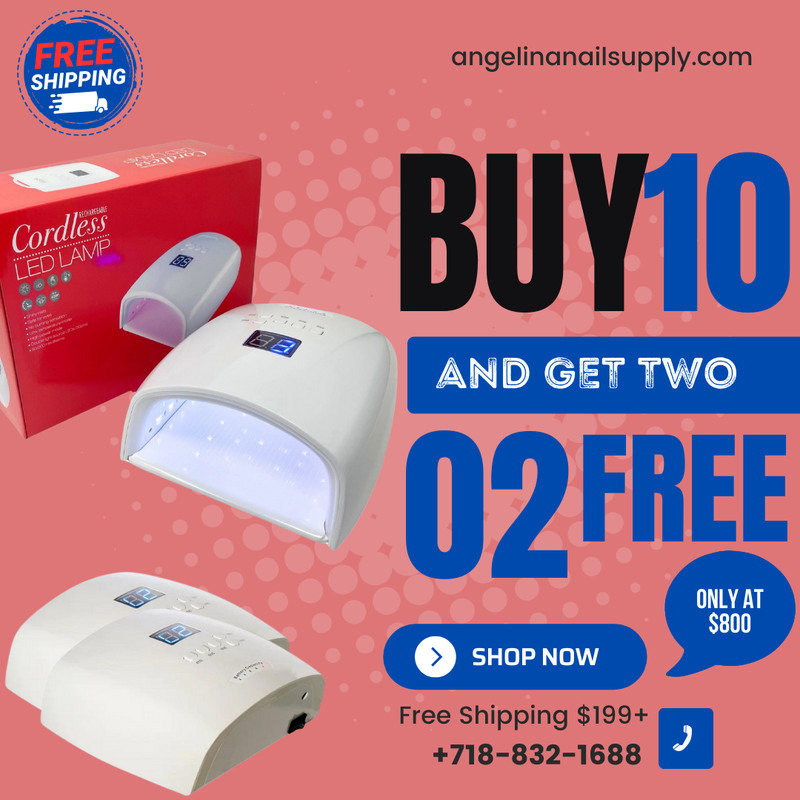 DND Cordless Rechargeable UV/Led Lamp (COMBO 10 GET 2 FREE )