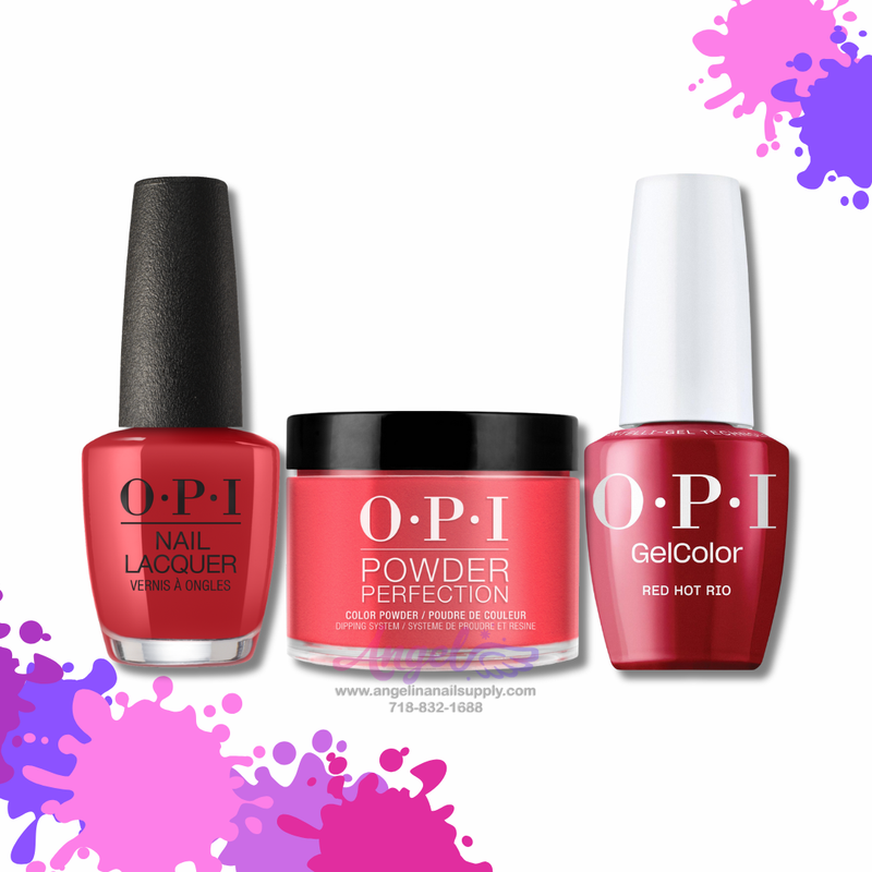 OPI 3in1 combo DP-GC-NL A70 RED HOT RIO