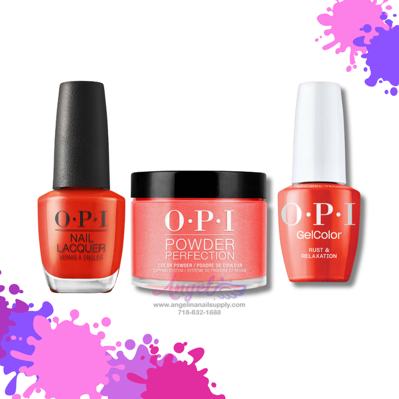 OPI 3in1 combo DP-GC-NL F006 RUST & RELAXATION