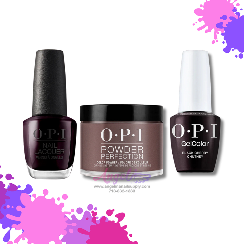 OPI 3in1 combo DP-GC-NL I43 BLACK CHERRY CHUTNEY