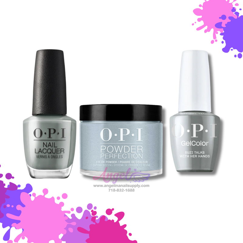 OPI 3in1 combo DP-GC-NL MI07 SUZI TALKS WITH HER HANDS