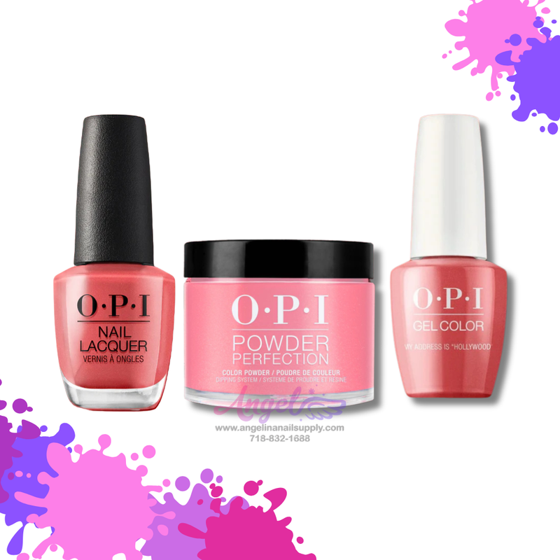 OPI 3in1 combo DP-GC-NL T31 MY ADDRESS IS "HOLLYWOOD"