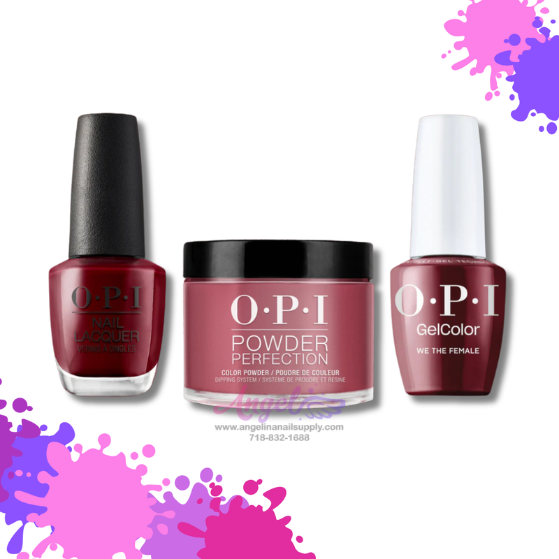 OPI 3in1 combo DP-GC-NL W64 WE THE FEMALE