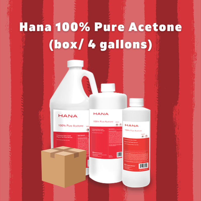 Hana 100% Pure Acetone (box/4 gallon)