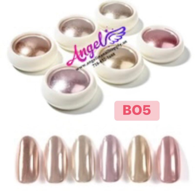 Chrome Mirror Powder Pigment Colorful 6 Colors Pack