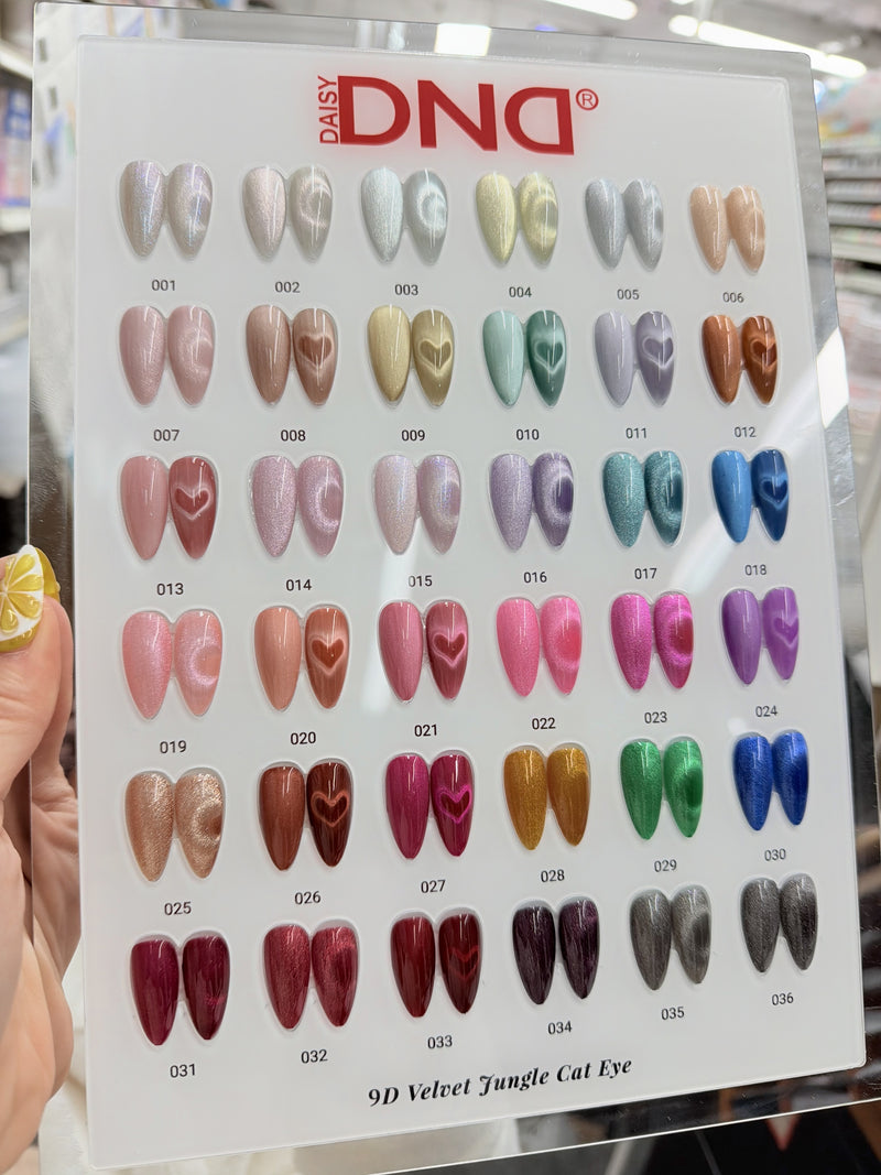 DND 9D Cat Eye Velvet Jungle Collection (36 colors GEL ONLY)