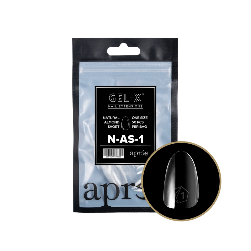 Aprés Refill Bags Natural Almond Short (50pcs/pack)