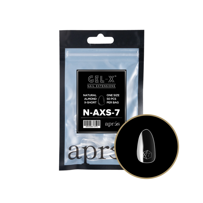 Aprés Gel-X® Natural Almond Extra Short Refill Bag (50pcs/pack)