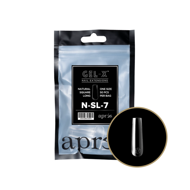 Aprés Gel-X® Natural Square Long Refill Bag (50pcs/pack)
