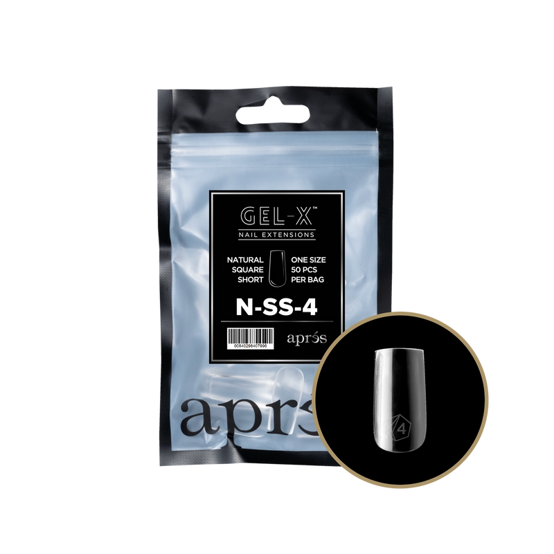 Aprés Gel-X® Natural Square Short Refill Bag (50pcs/pack)