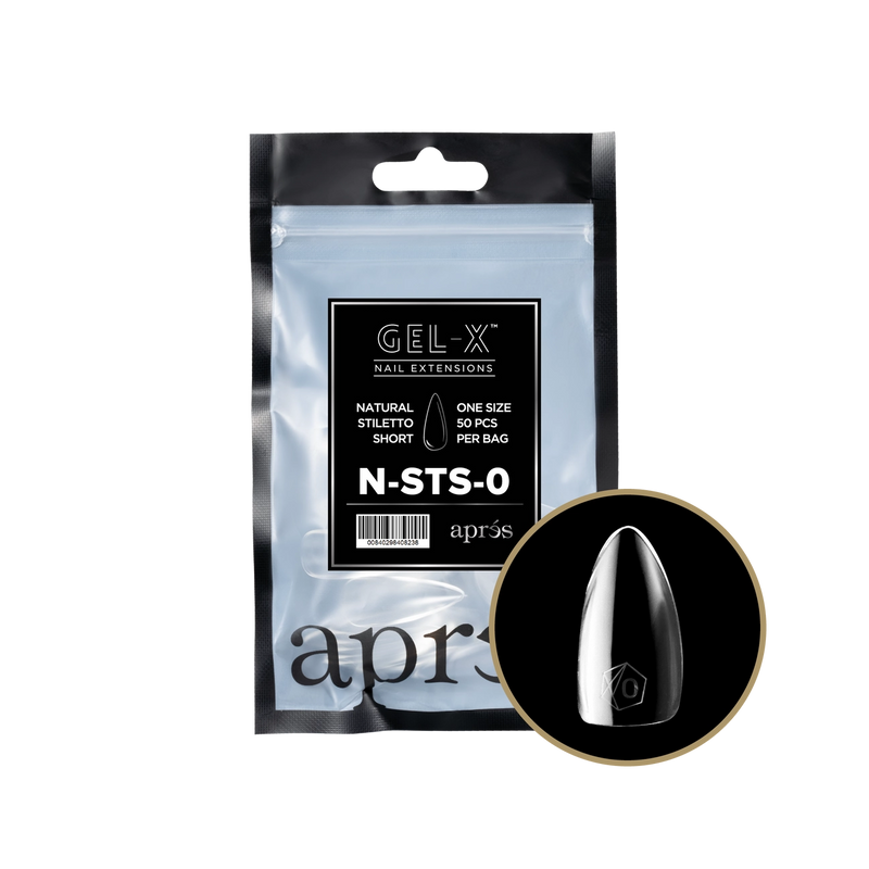 Apres Gel-X® Natural Stiletto Short Refill Bag (50pcs/pack)