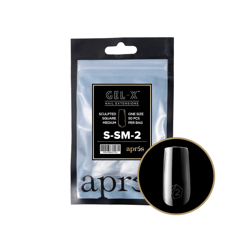 Aprés Gel-X® Sculpted Square Medium Refill Bag (50pcs/pack)
