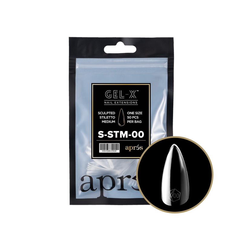 Aprés Gel-X® Sculpted Stiletto Medium Refill Bag (50pcs/pack)