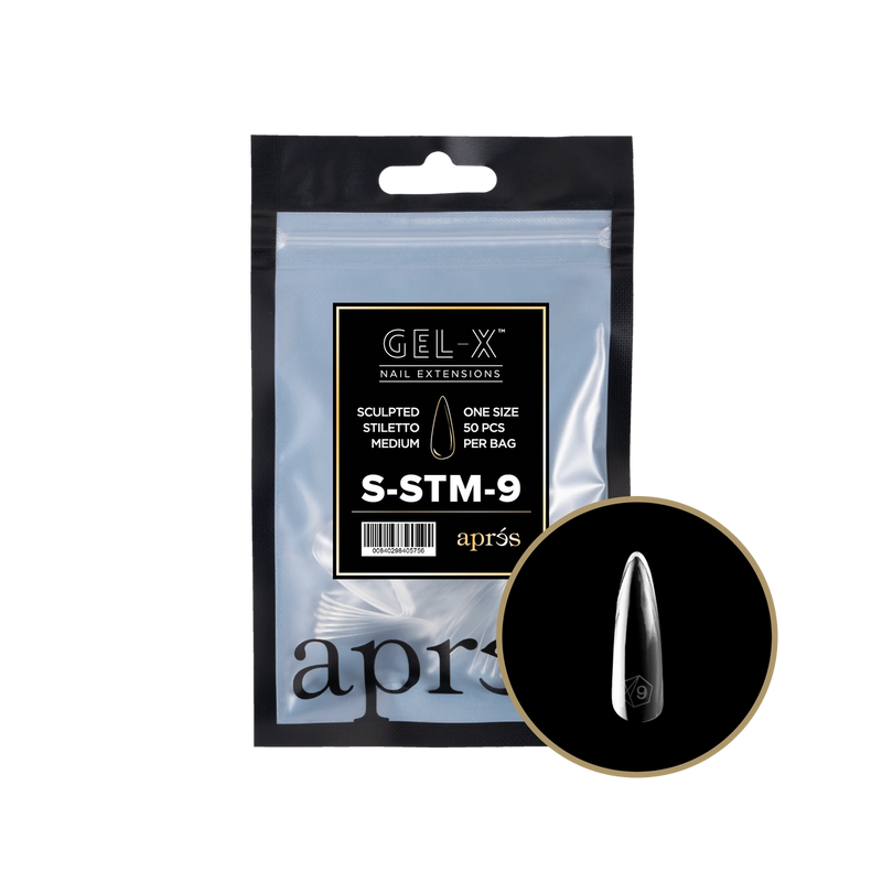 Aprés Gel-X® Sculpted Stiletto Medium Refill Bag (50pcs/pack)